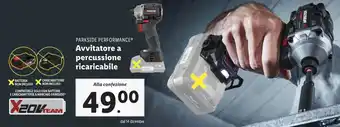 Lidl PARKSIDE PERFORMANCE Avvitatore a percussione ricaricabile offerta