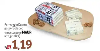 Formaggio Duetto gorgonzola dop e mascarpone MAURI