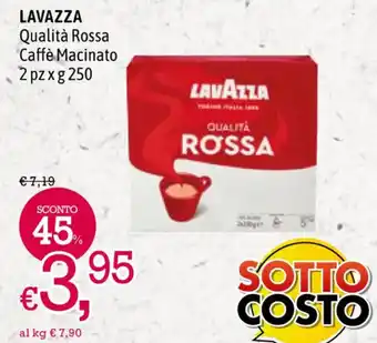 A&O LAVAZZA Qualità Rossa Caffè Macinato 2 pz x g 250 offerta
