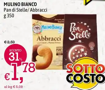 A&O MULINO BIANCO Pan di Stelle/ Abbracci g 350 offerta