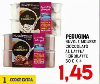 Gran Risparmio PERUGINA NUVOLE MOUSSE CIOCCOLATO AL LATTE/ FIORDILATTE 60 GX 4 offerta