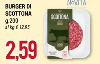 Hardis BURGER DI SCOTTONA g.200 offerta