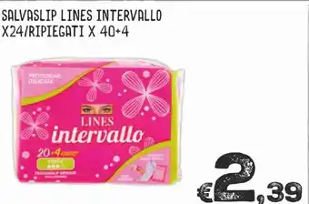 Salvaslip Lines Intervallo X24/Ripiegati X 40+4