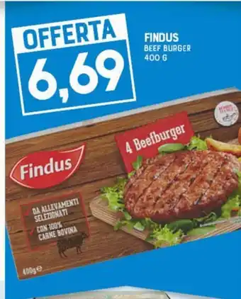 FINDUS BEEF BURGER 400 G