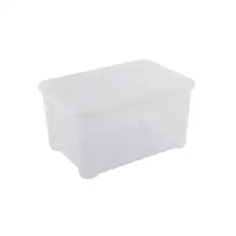 Contenitore con coperchio t box l l55.5xp39xh28.5cm 45-50lt in plastica trasparente