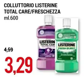 COLLUTTORIO LISTERINE TOTAL CARE/FRESCHEZZA ml.600