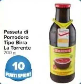 Carrefour Market Passata di Pomodoro Tipo Birra La Torrente 700 g offerta
