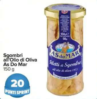 Carrefour Market Sgombri all'Olio di Oliva As Do Mar 150 g offerta