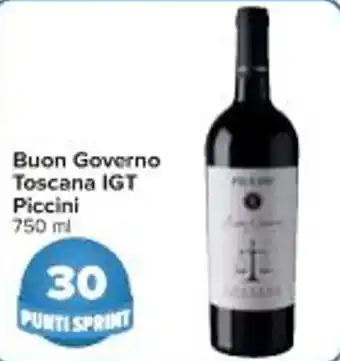 Carrefour Market Buon Governo Toscana IGT Piccini 750 ml offerta