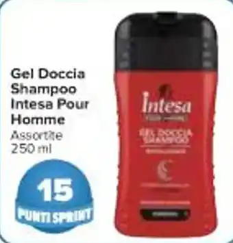 Carrefour Market Gel Doccia Shampoo Intesa Pour Homme Assortite 250 ml offerta