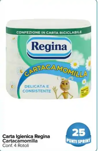 Carrefour Market Carta Igienica Regina Cartacamomilla Conf. 4 Rotoli offerta