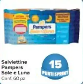 Carrefour Market Salviettine Pampers Sole e Luna Conf 60 pz offerta