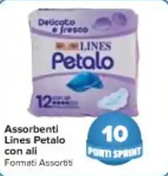 Carrefour Market Assorbenti Lines Petalo con ali Formati Assortiti offerta