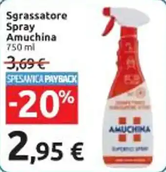 Carrefour Market Sgrassatore Spray Amuchina 750 ml offerta