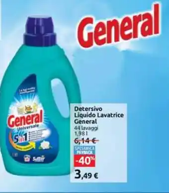 Carrefour Market Detersivo Liquido Lavatrice General 44 lavaggi 1,98 l offerta