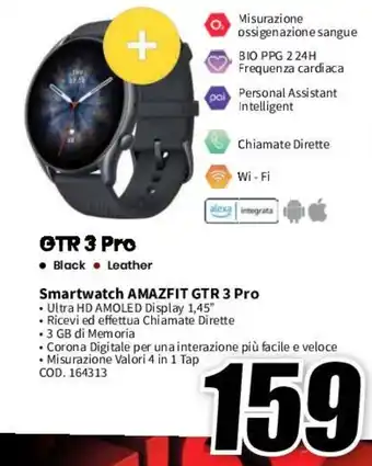 MediaWorld Smartwatch AMAZFIT GTR 3 Pro offerta
