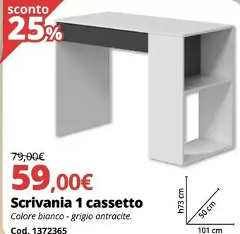 Brico Io Scrivania 1 Cassetto offerta