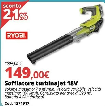 Soffiatore Turbinajet