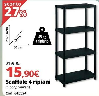 Brico Io Scaffale 4 Ripiani offerta