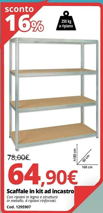 Brico Io Scaffale In Kit Ad Incastro offerta