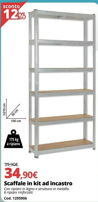 Brico Io Scaffale In Kit Ad Incastro offerta