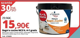 Brico Io Bagni E Cucine Mcs Lt 4+1 Gratis offerta