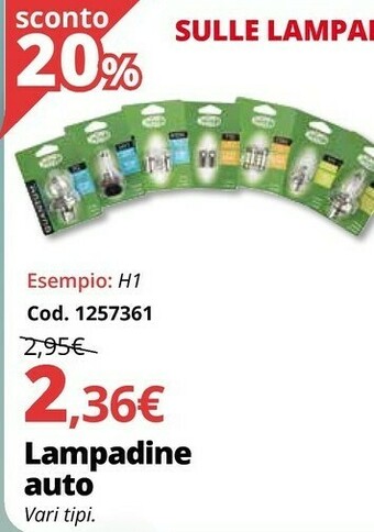 Brico Io Lampadine Auto offerta