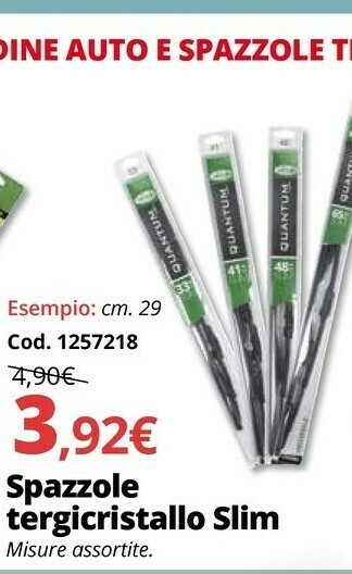 Brico Io Spazzole Tergicristallo Slim offerta