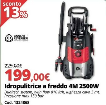 Brico Io Idropulitrice A Freddo 4M 2500W offerta