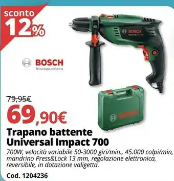 Brico Io Trapano Battente Universal Impact 700 offerta