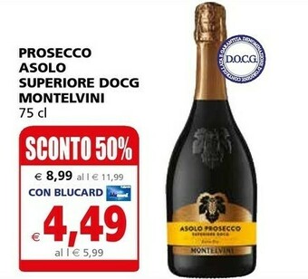 Il Gigante Montelvini Prosecco Asolo Superiore Docg offerta