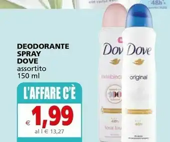Il Gigante Dove Deodorante Spray offerta