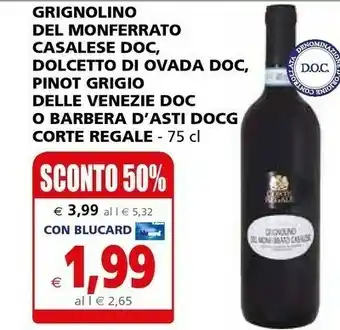 Corte regale Grignolino Del Monferrato Casalese Doc
