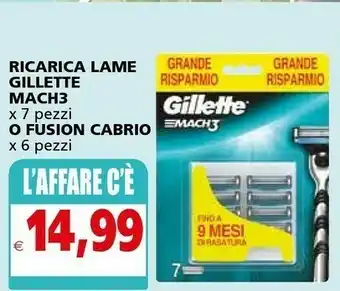 Il Gigante Gillette Ricarica Lame Mach3 offerta