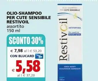 Il Gigante Restivoil Olio Shampoo Per Cute Sensibile150ml offerta