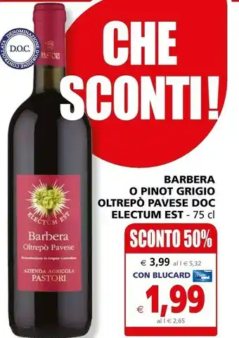 Il Gigante Azienda Agricola Pastori Barbera Oltrepo Pavese Doc offerta