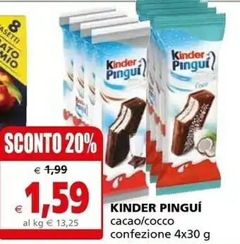 Il Gigante Ferrero Kinder Pingui Cacao/ Cocco offerta