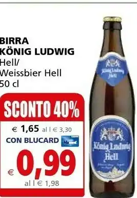 Il Gigante König Konig Ludwig Birra offerta