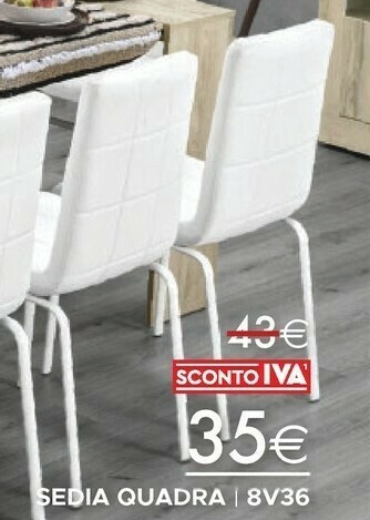 Mondo Convenienza Quadra Sedie offerta