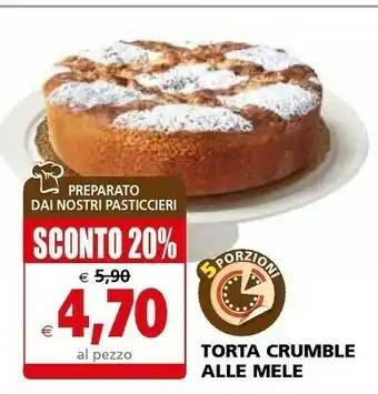 Il Gigante Torta Crumble Alle Mele offerta