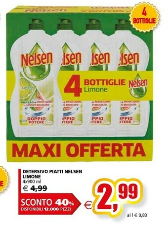 Il Gigante Nelsen Detersivo Piatti Limone offerta