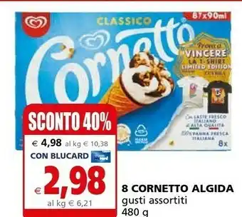 Il Gigante Algida 8 Cornetto offerta