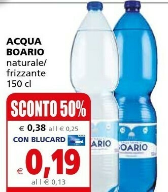 Il Gigante Boario Acqua Naturale / Frizzante offerta