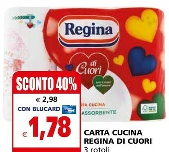 Il Gigante Regina Carta Cucina Di Cuori offerta