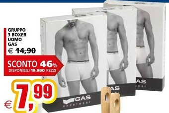 Il Gigante Gas Gruppo 3 Boxer Uomo offerta
