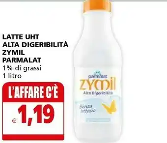 Il Gigante Parmalat Zymil Latte Intero Alta Digeribilità Senza Lattosio UHT 1000 G(ml) offerta
