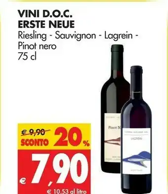 Tigros Erste Neue Vini Doc offerta