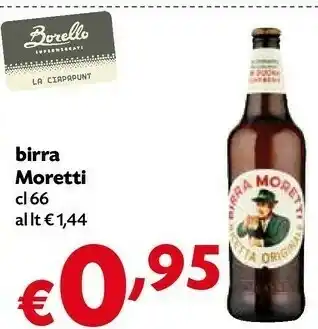 Borello Supermercati Birra Moretti - Birra Moretti 660 G(ml) offerta