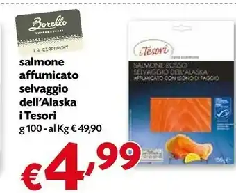 Borello Supermercati I tesori Salmone Affumicato offerta
