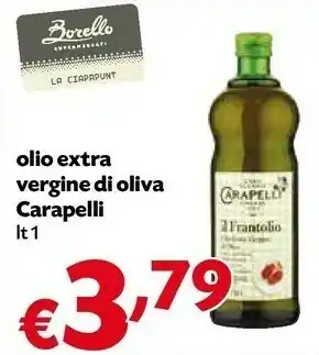 Borello Supermercati Carapelli Olio Extra Vergine Di Oliva In Frantolio 1000 G(ml) offerta